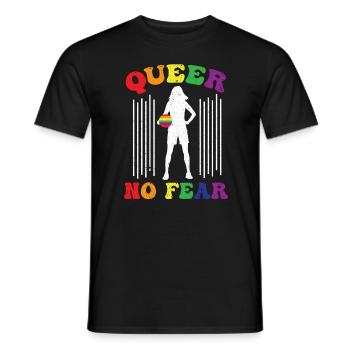 Gay Gay Gay Lesbienne LGBT - T-shirt homme - noir - Devant - AI Model Male 178 light (178cm)
