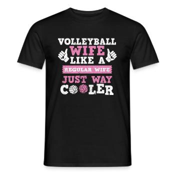 Volleyball Volleyball players Volleyball court - Men's T-Shirt - black - Front - AI Model Male 178 light (178cm)