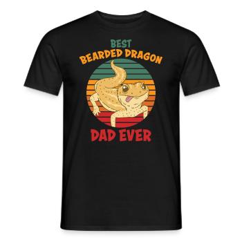 Bearded Dragons Reptile Reptiles Gift - Men's T-Shirt - black - Front - AI Model Male 178 light (178cm)