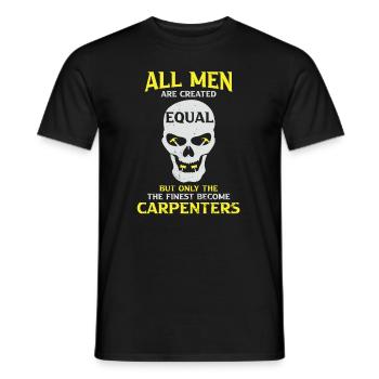 Charpentier Charpentier Charpentier Artisan Compagnon - T-shirt homme - noir - Devant - AI Model Male 178 light (178cm)