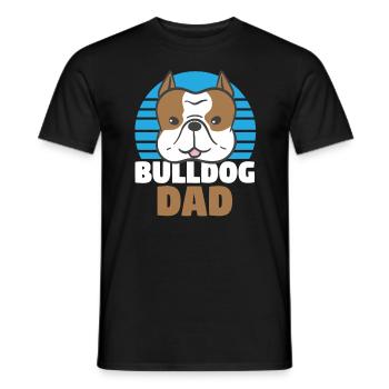 Chien Bulldog Bulldog Papa Propriétaire Propriétaire De Chien - T-shirt homme - noir - Devant - AI Model Male 178 light (178cm)