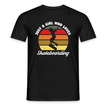 Skateboard Skateboardfahrer Skaten - Männer T-Shirt - Schwarz - Vorne - AI Model Male 178 light (178cm)