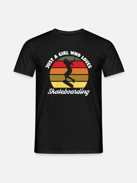 Skateboard Skateboarder Skating - Men's T-Shirt - black