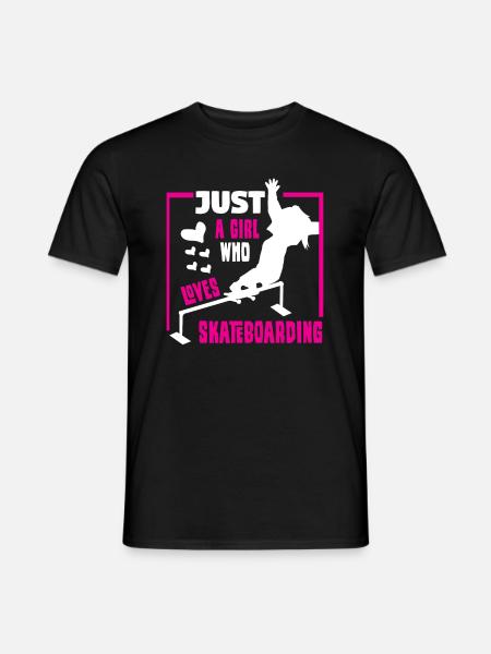 Skateboard Skateboarder Skating - Men's T-Shirt - black