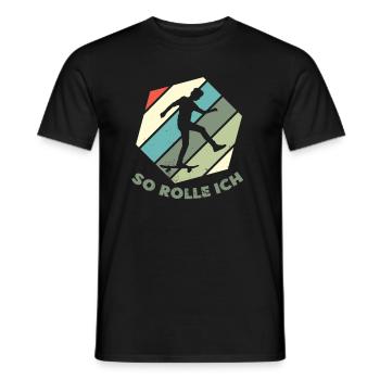 Skateboard Skateboardfahrer Skaten - Männer T-Shirt - Schwarz - Vorne - AI Model Male 178 light (178cm)