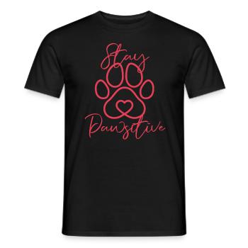 Dog Dog Lover Dog Owner Dog Lover - Men's T-Shirt - black - Front - AI Model Male 178 light (178cm)