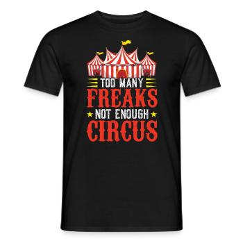 Trop de monstres, pas assez de cirque - T-shirt homme - noir - Devant - AI Model Male 178 light (178cm)