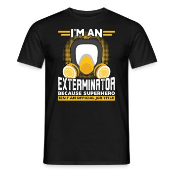 Ich Bin Ein Kammerjäger - Schädlingsbekämpfung - Männer T-Shirt - Schwarz - Vorne - AI Model Male 178 light (178cm)