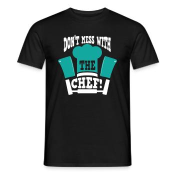 Koch kochen Sternekoch Köchin Gastro Restaurant - Männer T-Shirt - Schwarz - Vorne - AI Model Male 178 light (178cm)