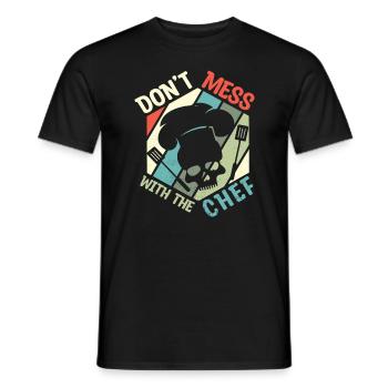 Koch kochen Sternekoch Köchin Gastro Restaurant - Männer T-Shirt - Schwarz - Vorne - AI Model Male 178 light (178cm)