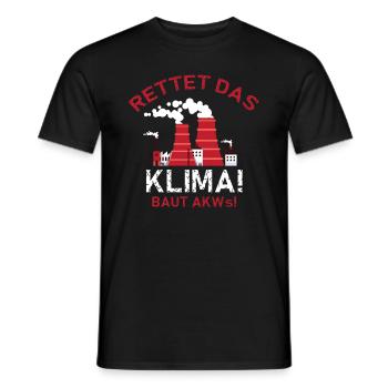 Atomkraftwerk AKW Atomkraft Nuclear Klimawandel - Männer T-Shirt - Schwarz - Vorne - AI Model Male 178 light (178cm)