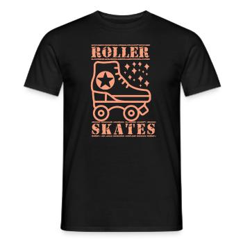 Rollerblades Rollschuhe Inlineskater - Männer T-Shirt - Schwarz - Vorne - AI Model Male 178 light (178cm)