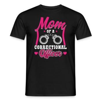 Mon agent correctionnel m’appelle maman - T-shirt homme - noir - Devant - AI Model Male 178 light (178cm)