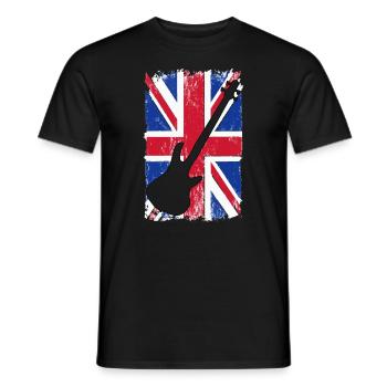 Platinum Jubilee Union Jack Best Bass Player - Männer T-Shirt - Schwarz - Vorne - AI Model Male 178 light (178cm)