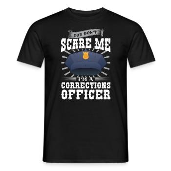 You Don't Scare Me I Am a Law Enforcement Officer - Men's T-Shirt - black - Front - AI Model Male 178 light (178cm)