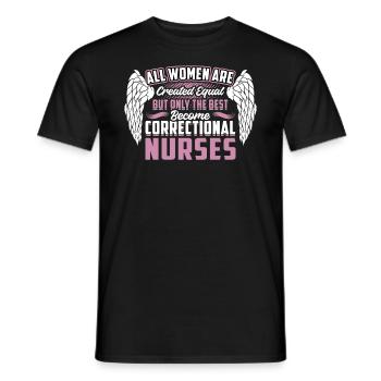 Seules les meilleures deviennent infirmières - T-shirt homme - noir - Devant - AI Model Male 178 light (178cm)