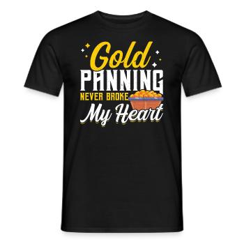 L’orpaillage n’a jamais brisé mon cœur - T-shirt homme - noir - Devant - AI Model Male 178 light (178cm)