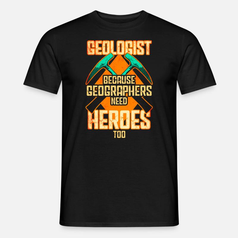 Geologe - Männer T-Shirt - Schwarz