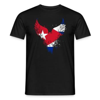 Drapeau de Cuba - T-shirt homme - noir - Devant - AI Model Male 178 light (178cm)