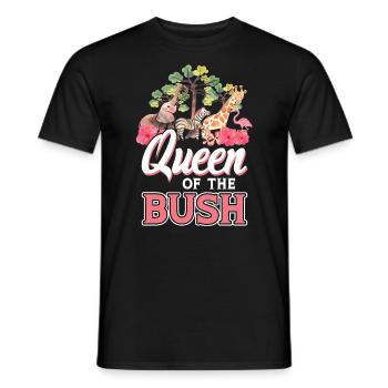 Königin Des Busches - Familiensafari - Männer T-Shirt - Schwarz - Vorne - AI Model Male 178 light (178cm)