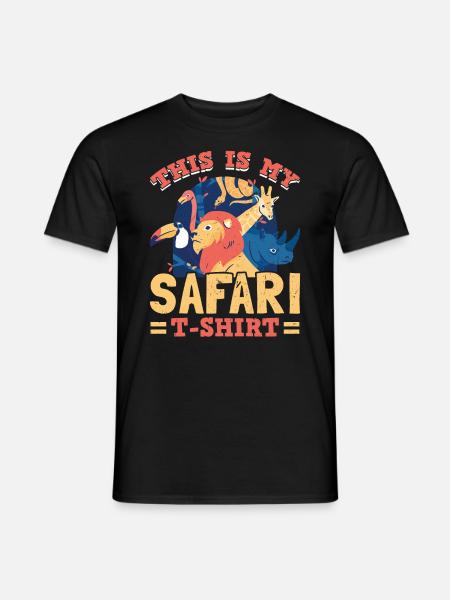 Familie Safari - Dit is mijn safari - Heren T-shirt - zwart