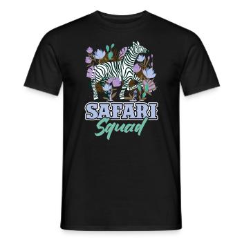 Safari Squad - Familiensafari - Männer T-Shirt - Schwarz - Vorne - AI Model Male 178 light (178cm)