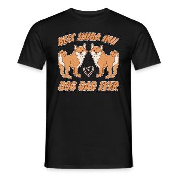 Shiba Inu Dad Dog Fun Saying Shiba Inu Gift - Men's T-Shirt - black - Front - AI Model Male 178 light (178cm)