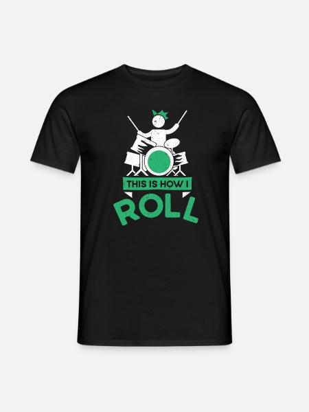 Drums Drummer Instrument Band - Men's T-Shirt - black
