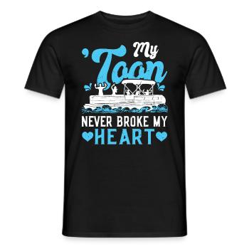 Mein Toon Hat Mir Nie Das Herz Gebrochen - Ponton - Männer T-Shirt - Schwarz - Vorne - AI Model Male 178 light (178cm)