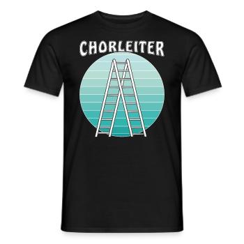 CHORLEITER - Männer T-Shirt - Schwarz - Vorne - AI Model Male 178 light (178cm)