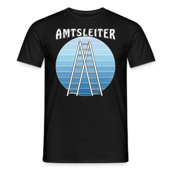 AMTSLEITER - Männer T-Shirt - Schwarz - Vorne - AI Model Male 178 light (178cm)