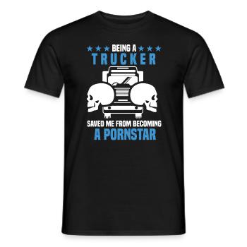 Chauffeur de camion Automobilistes Véhicules à moteur - T-shirt homme - noir - Devant - AI Model Male 178 light (178cm)