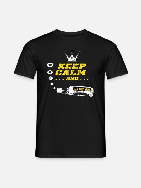 E-Cigarette E-Shisha Vapor Liquid - Men's T-Shirt - black