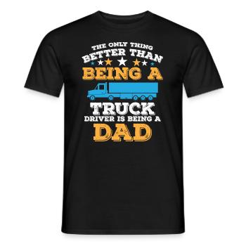 Chauffeur de camion Automobilistes Véhicules à moteur - T-shirt homme - noir - Devant - AI Model Male 178 light (178cm)