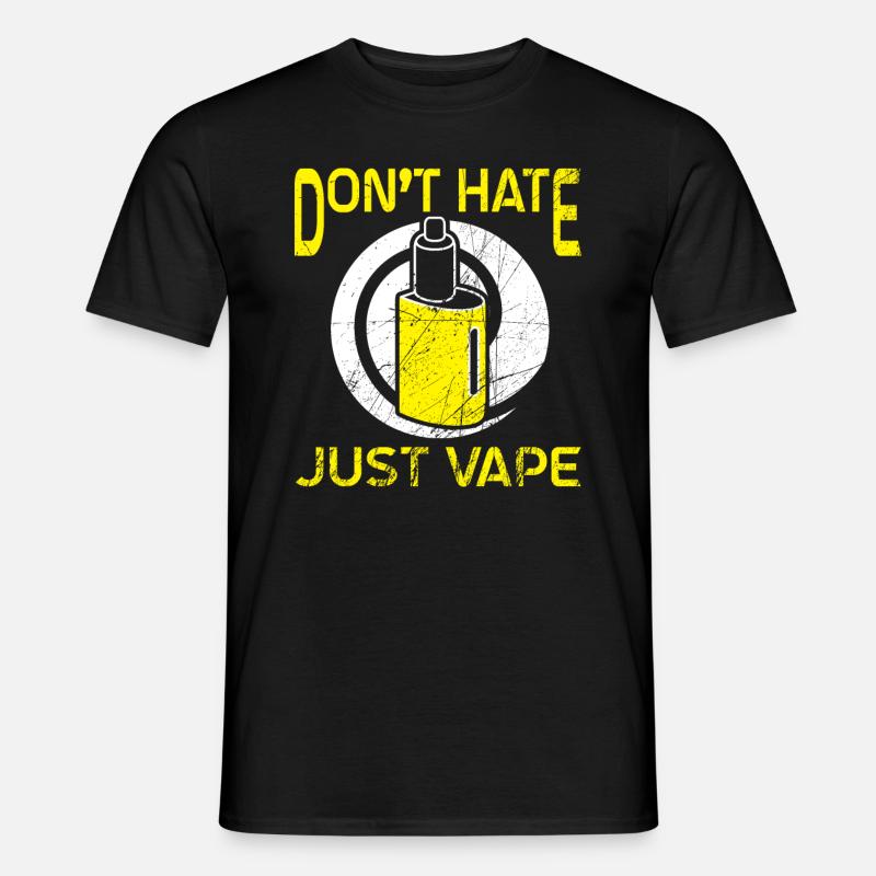 Elektro Zigarette E-Zigarette E-Shisha Vape - Männer T-Shirt - Schwarz