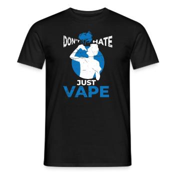 Cigarette électrique E-Cigarette E-Shisha Vape - T-shirt homme - noir - Devant - AI Model Male 178 light (178cm)