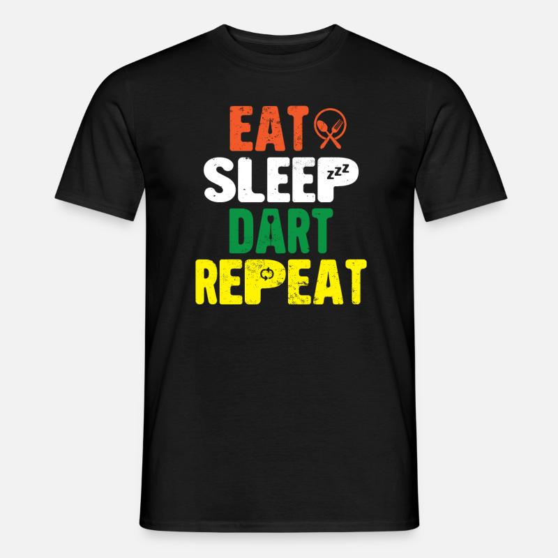 Dart Dartpfeil Dartscheibe Pfeil werfen - Männer T-Shirt - Schwarz