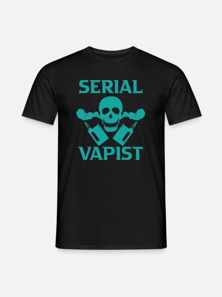 Elektro Zigarette E-Zigarette E-Shisha Vape - Männer T-Shirt - Schwarz