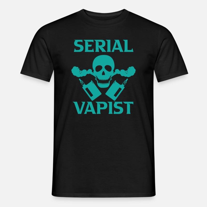 Elektro Zigarette E-Zigarette E-Shisha Vape - Männer T-Shirt - Schwarz