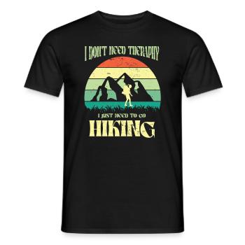 Climbing Climbers Mountains Climbing Wall Kletterdad - Men's T-Shirt - black - Front - AI Model Male 178 light (178cm)