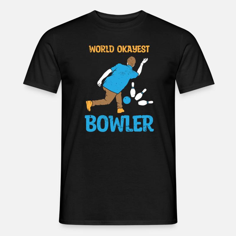 Bowling Bowlingkugel Bowlingbahn Strike - Männer T-Shirt - Schwarz