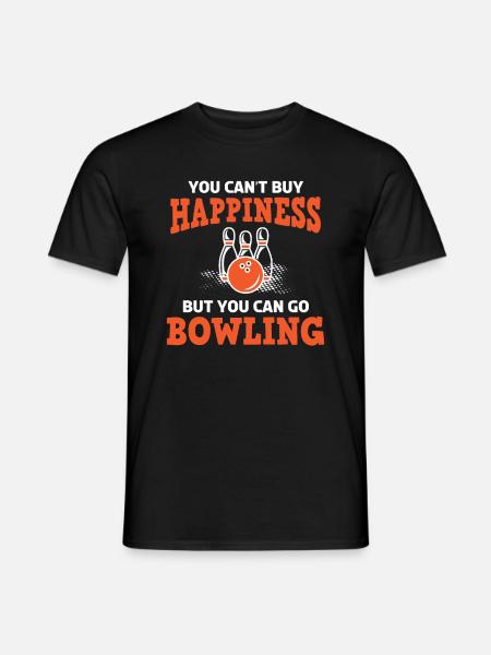 Bowling Bowlingkugel Bowlingbahn Strike - Männer T-Shirt - Schwarz