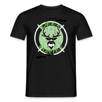 Chasseur Chasse Chasse Chasse Fusil de Tir - T-shirt homme - noir - Devant - AI Model Male 178 light (178cm)