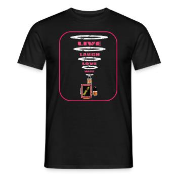 Vape E-Zigarette E-Shisha Zigaretten Rauchen - Männer T-Shirt - Schwarz - Vorne - AI Model Male 178 light (178cm)