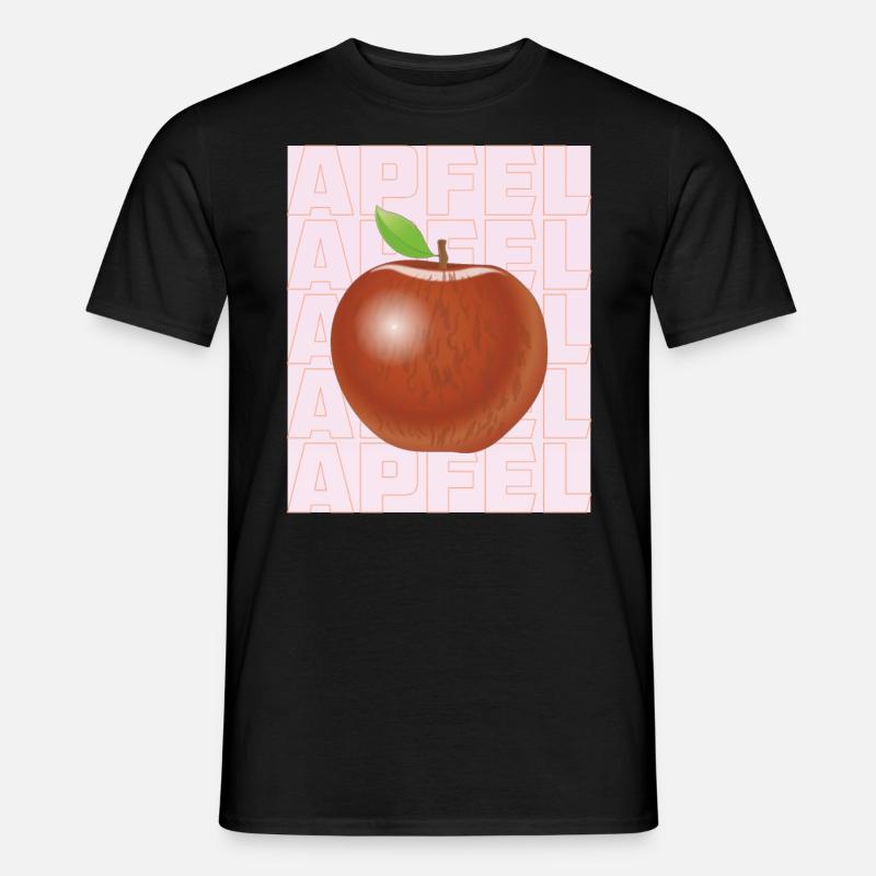 APFEL - Männer T-Shirt - Schwarz