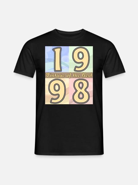 BIRTHDAY YEAR 1998 - Men's T-Shirt - black