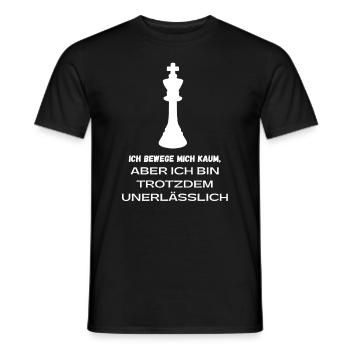 Schach Spruch Geschenk Schachmatt Queens Gambit - Männer T-Shirt - Schwarz - Vorne - AI Model Male 178 light (178cm)