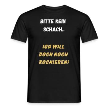 Schach Spruch Geschenk Schachmatt Queens Gambit - Männer T-Shirt - Schwarz - Vorne - AI Model Male 178 light (178cm)