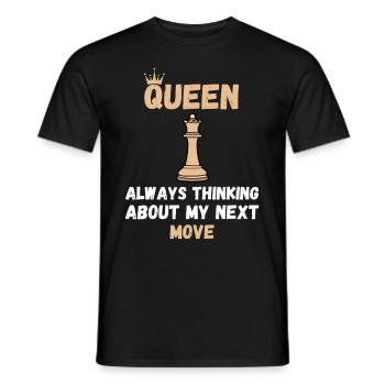 Schach Spruch Geschenk Schachmatt Queens Gambit - Männer T-Shirt - Schwarz - Vorne - AI Model Male 178 light (178cm)