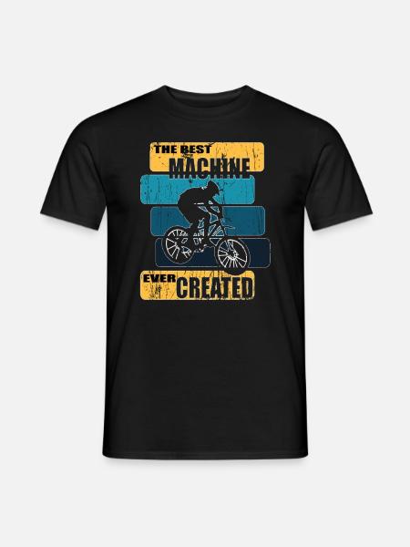 Fahrradfahrer Fahrrad Biker BMX - Männer T-Shirt - Schwarz